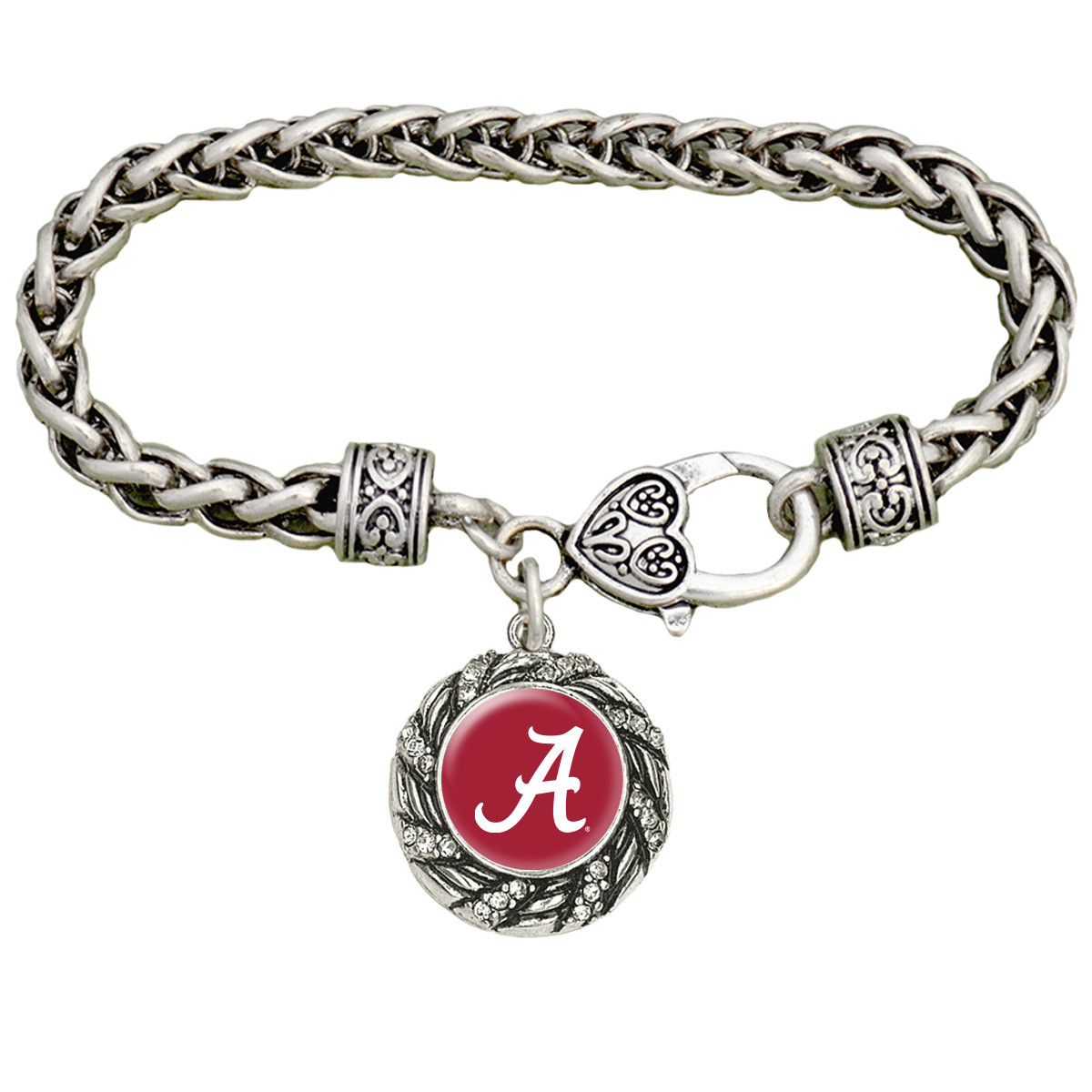 Alabama Crimson Tide Basket Weave Bracelet