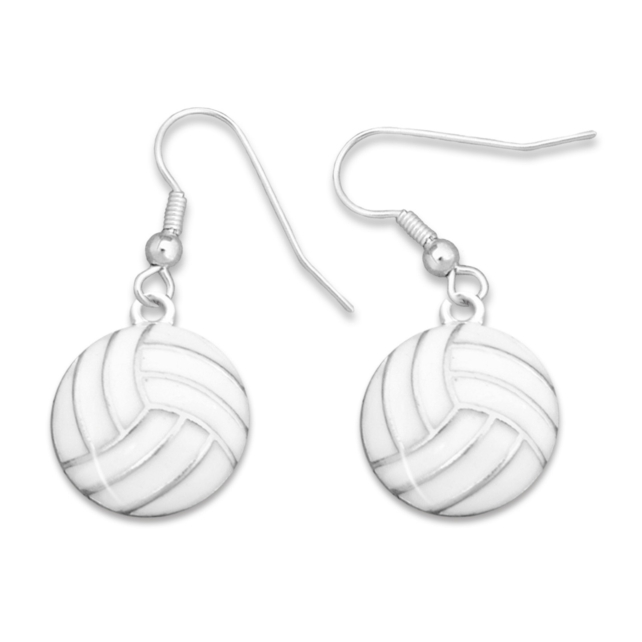 Enamel Volleyball Earrings- Abby Girl