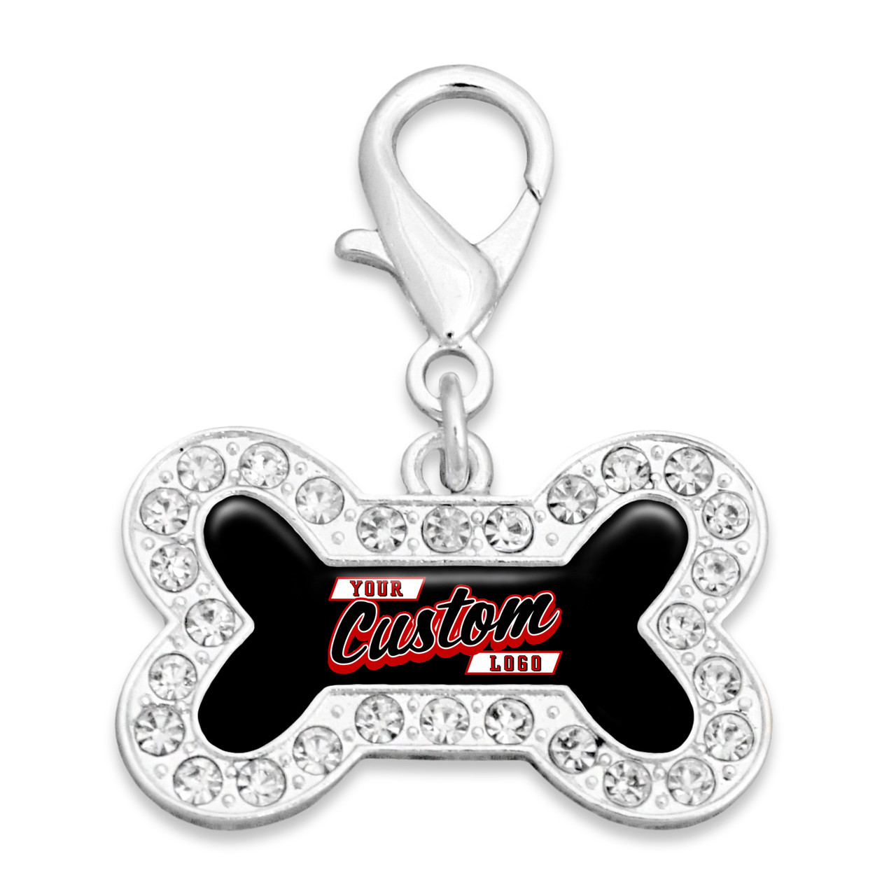 Custom, Souvenir, or Logo Dog Bone Pet Collar Charm