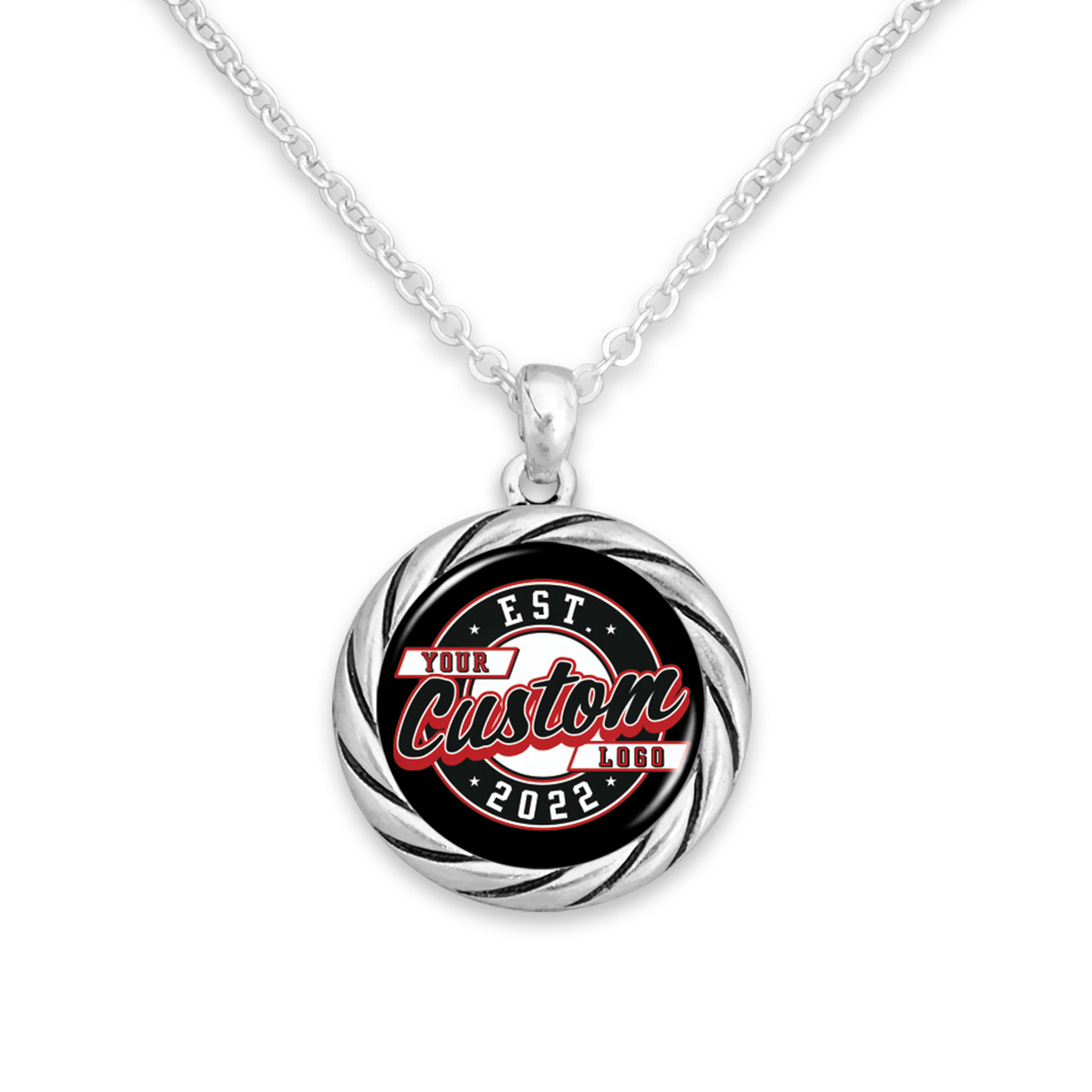 Twisted Rope Custom, Souvenir, or Logo Necklace