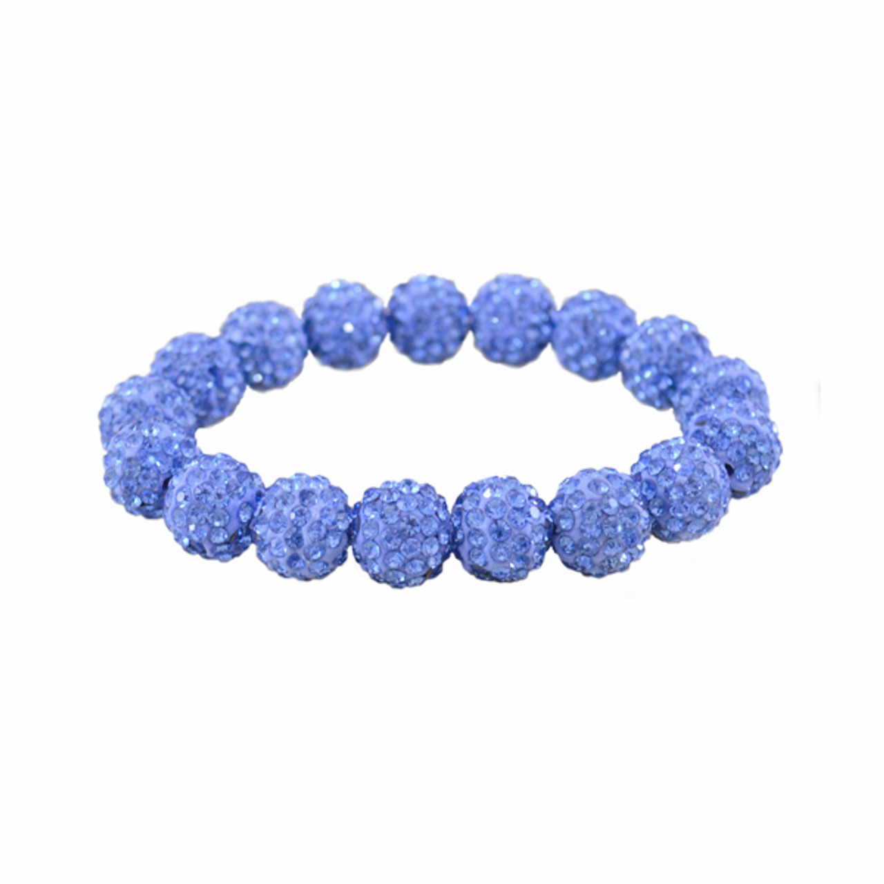 Light Blue Bling It On Stretch Bracelet