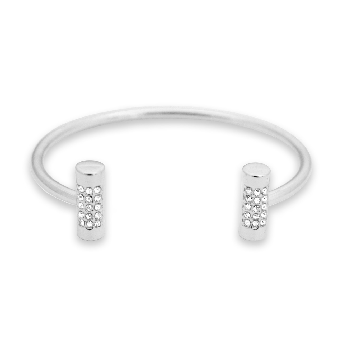 Lux Collection- Talia Cuff Bracelet- Silver