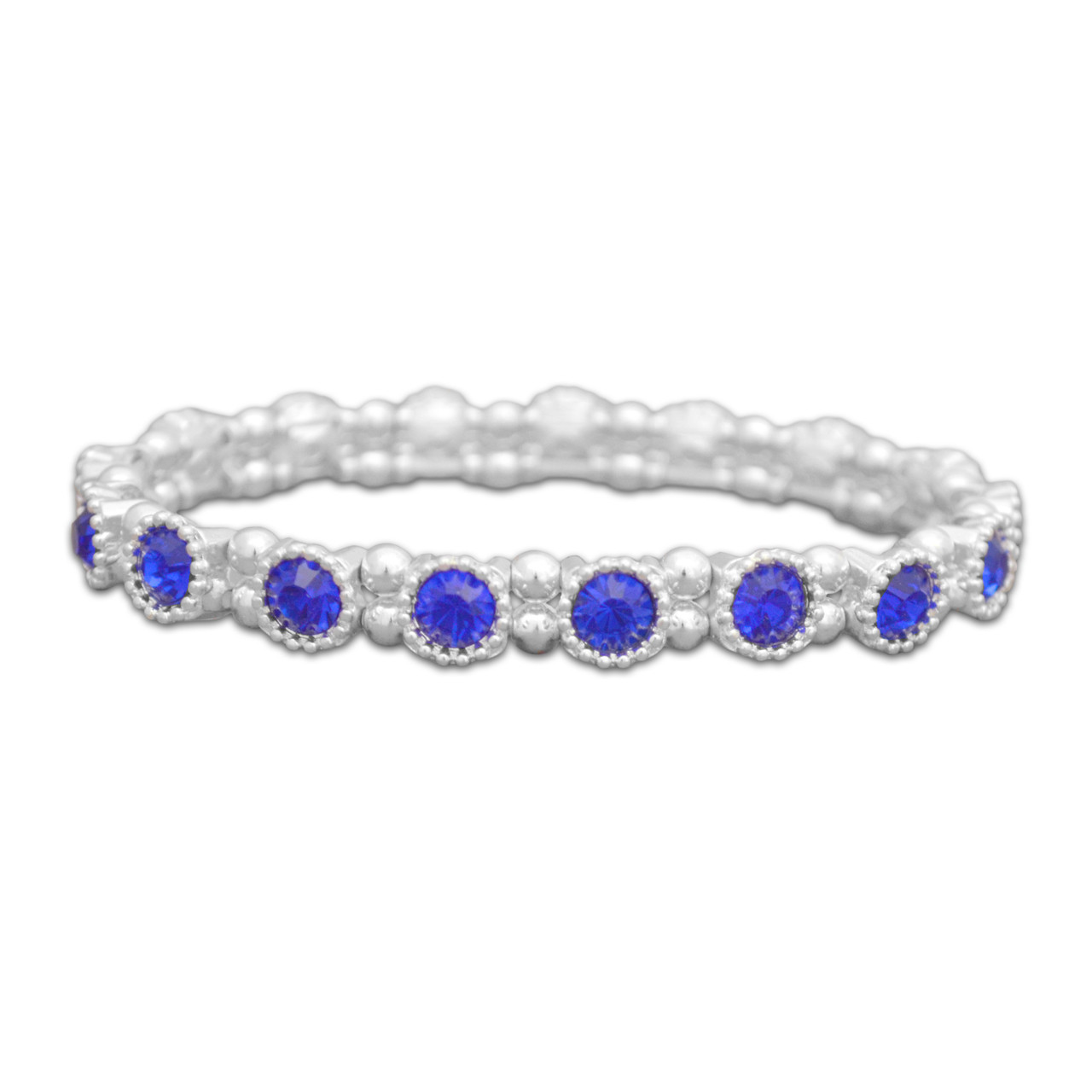 Tennis Stretch Bracelet- Royal Blue