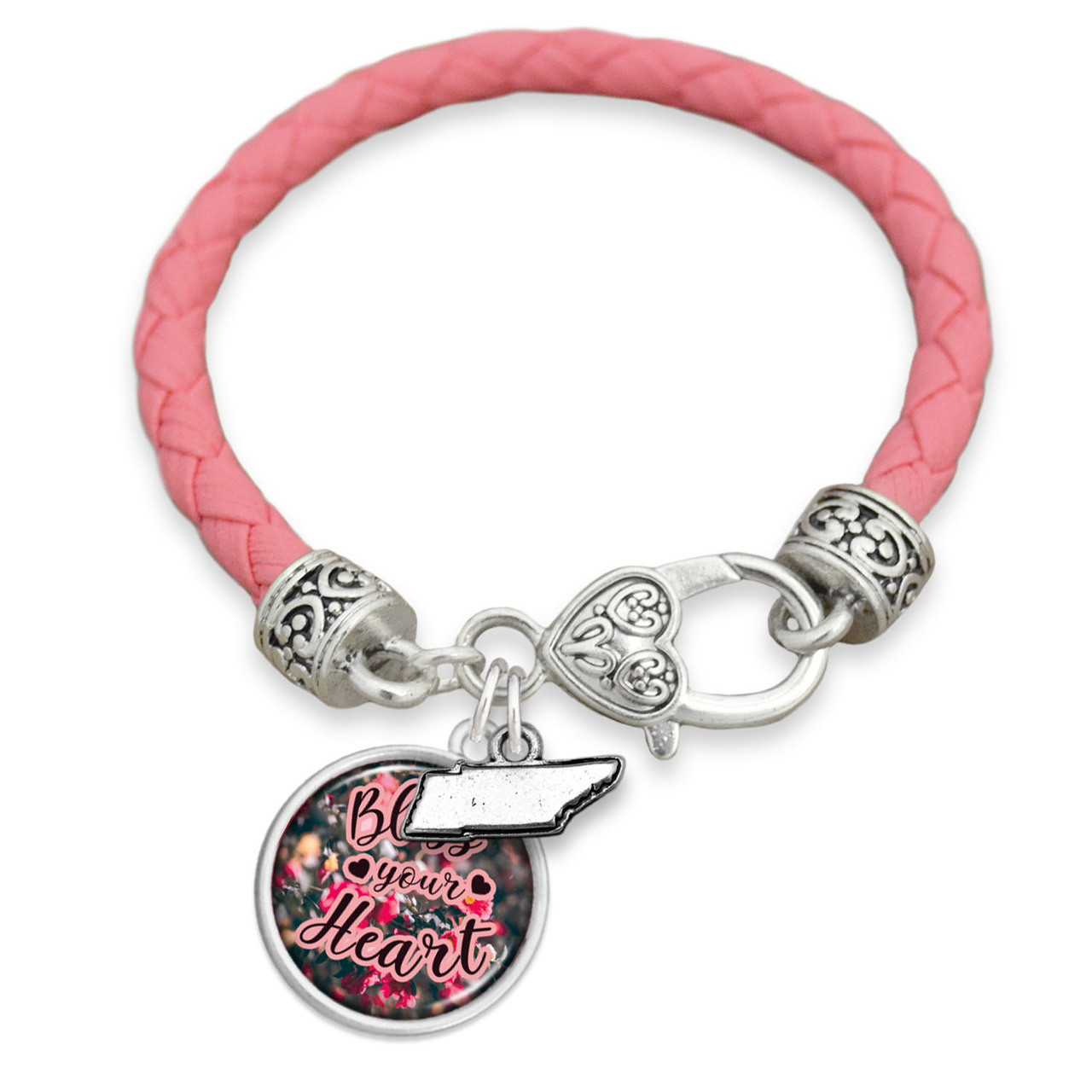 Bless Your Heart Tennessee Leather Bracelet