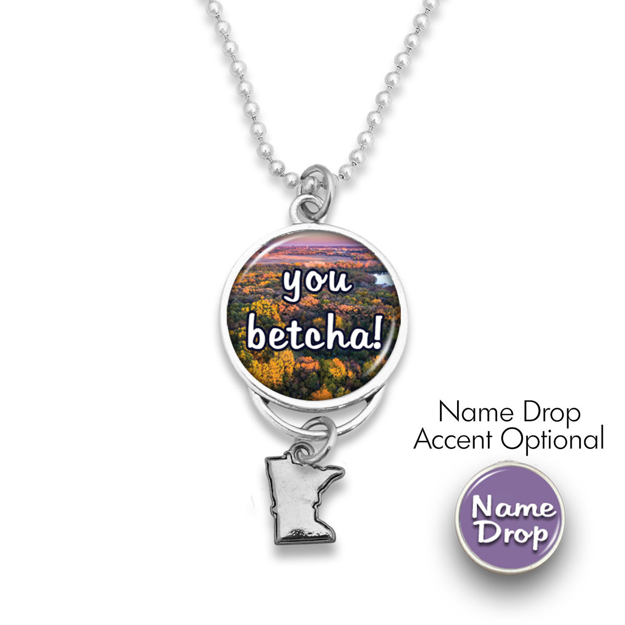 You Betcha! Minnesota Rearview Mirror Charm