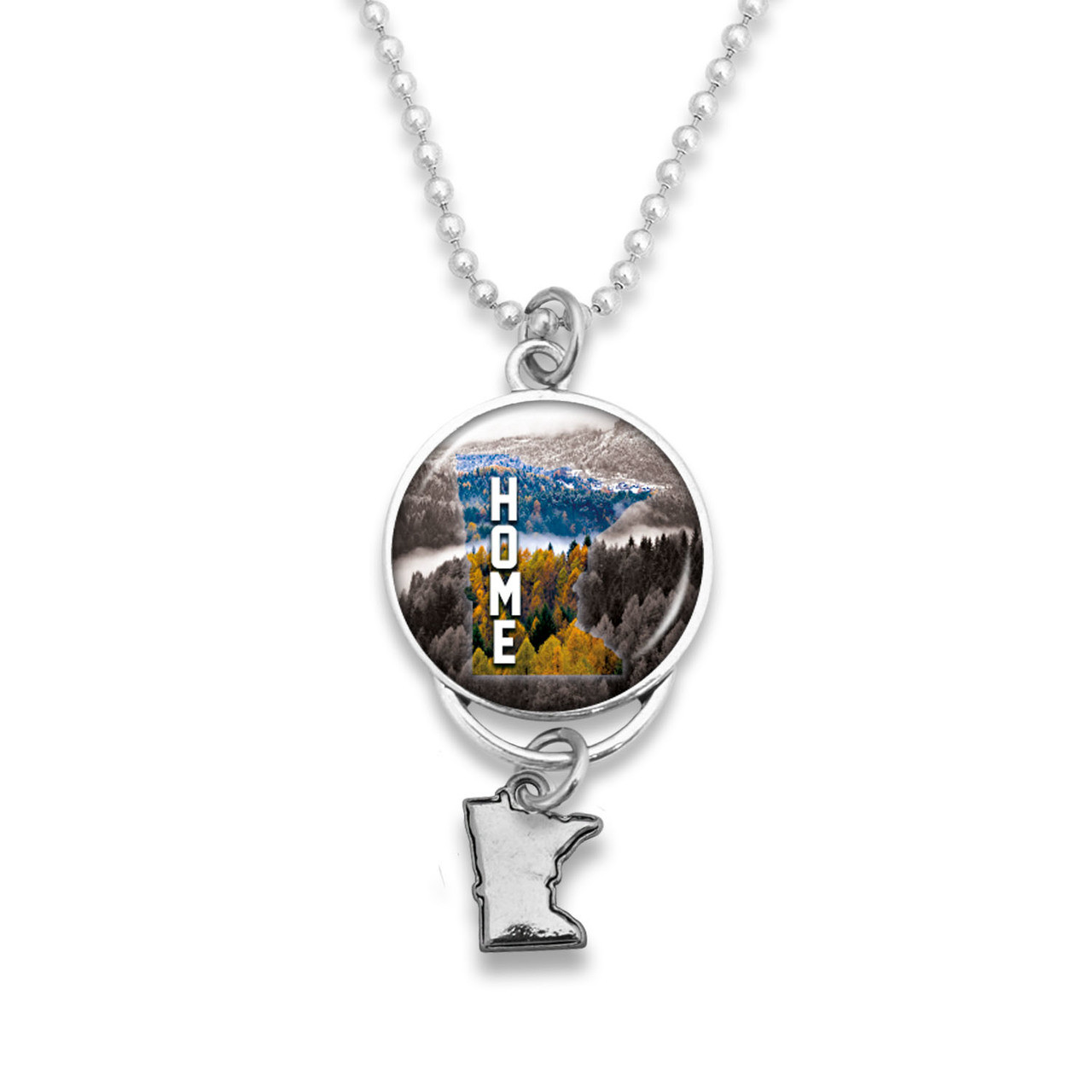 Minnesota Home Rearview Mirror Charm