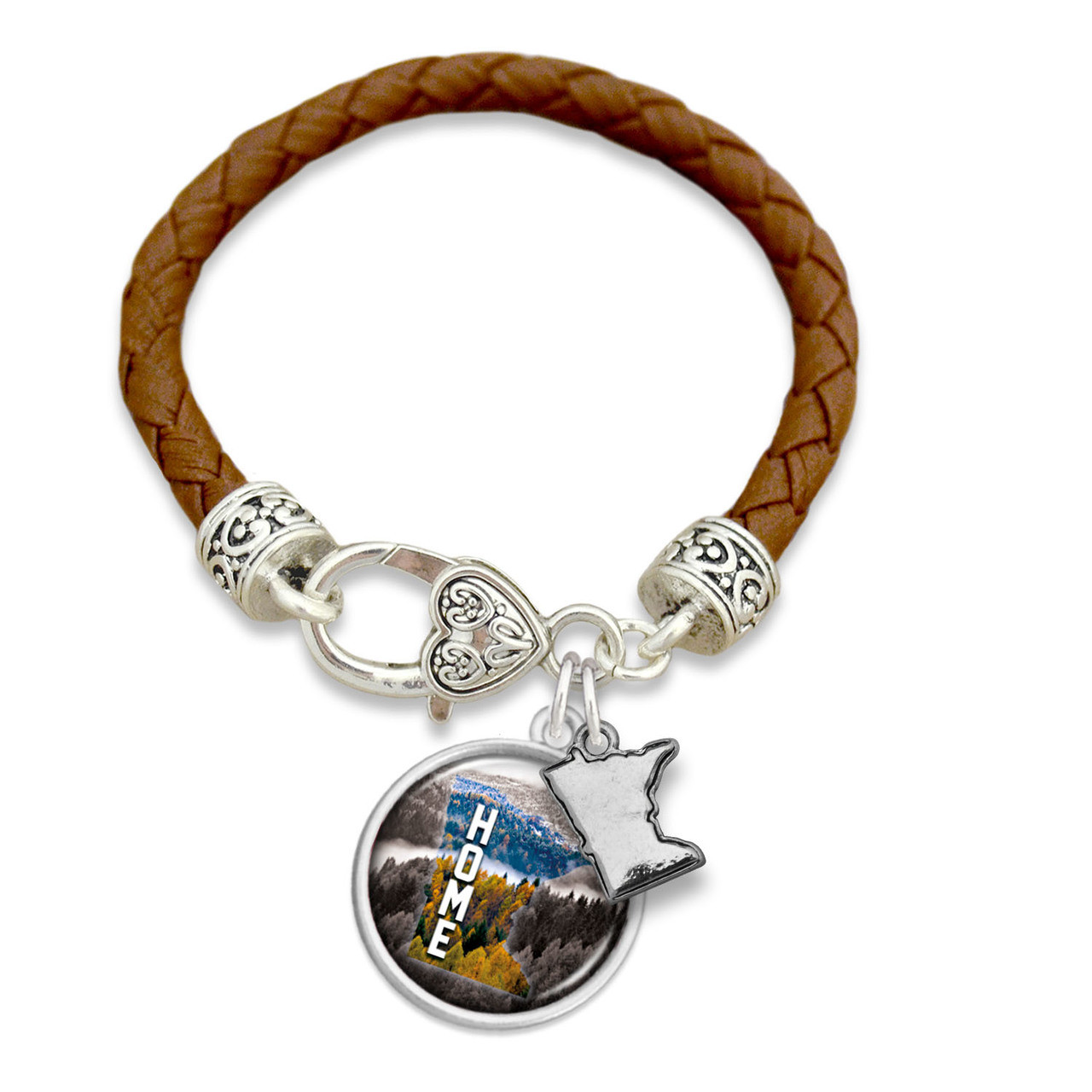 Minnesota Home Leather Bracelet