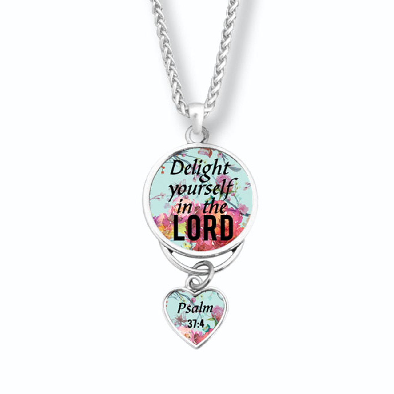 Delight Yourself In The Lord 2 Charm Long Necklace