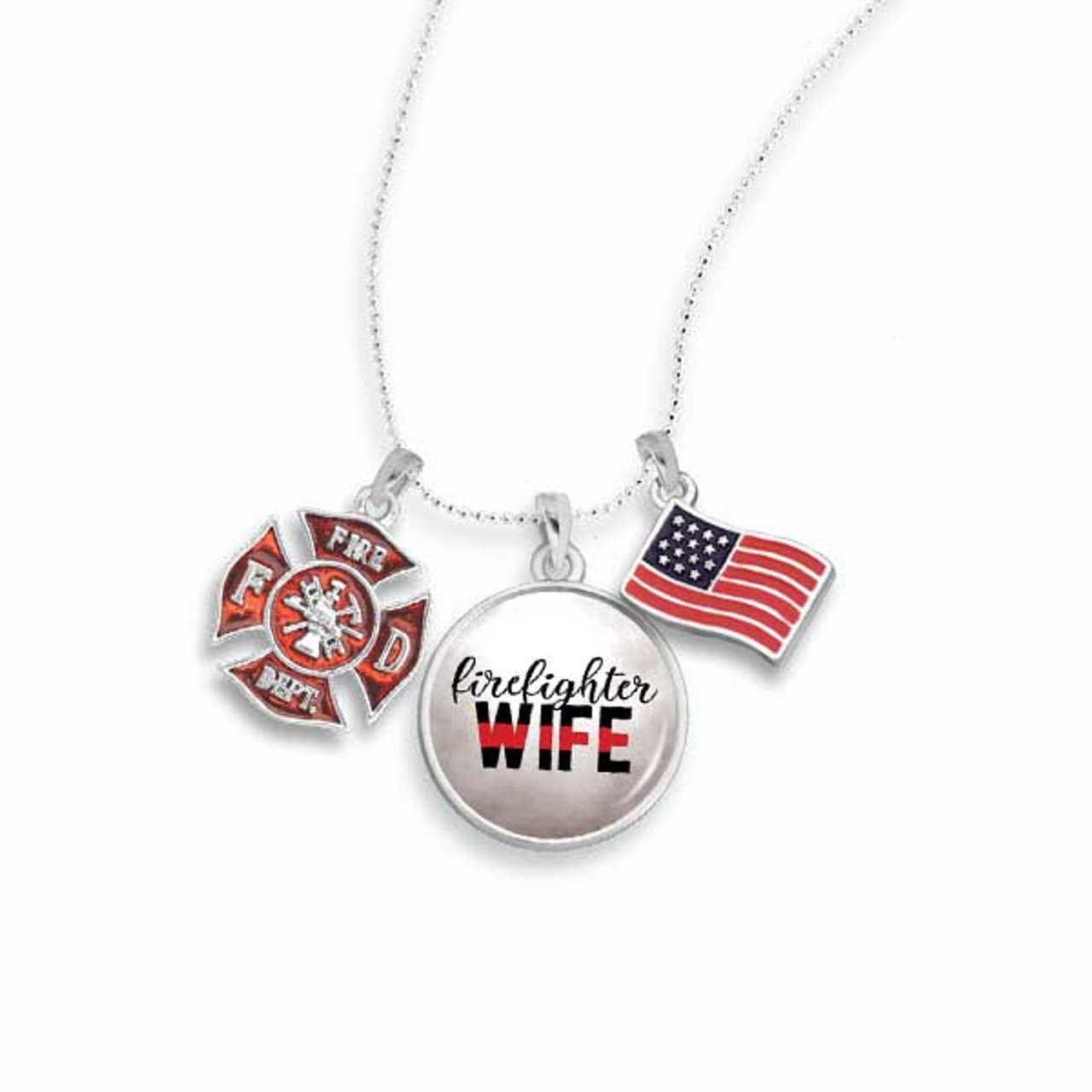 Fueled by Fire Firefighter Collection- Firefighter Wife Necklace