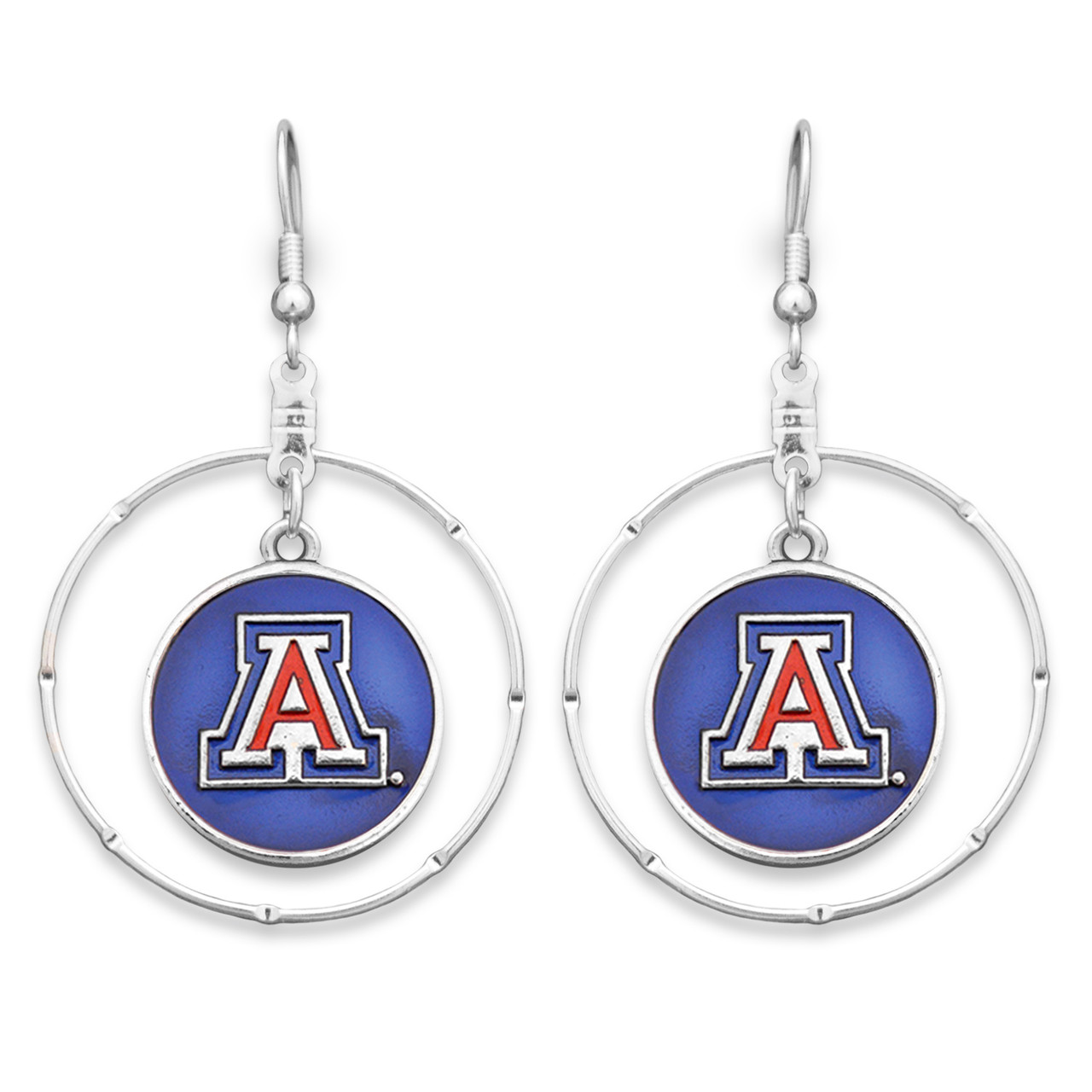 Campus Chic College Hoop Earrings