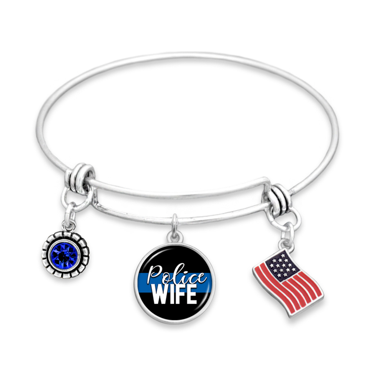 Some Heroes Wear Kevlar Police Collection- Police Wife Bracelet