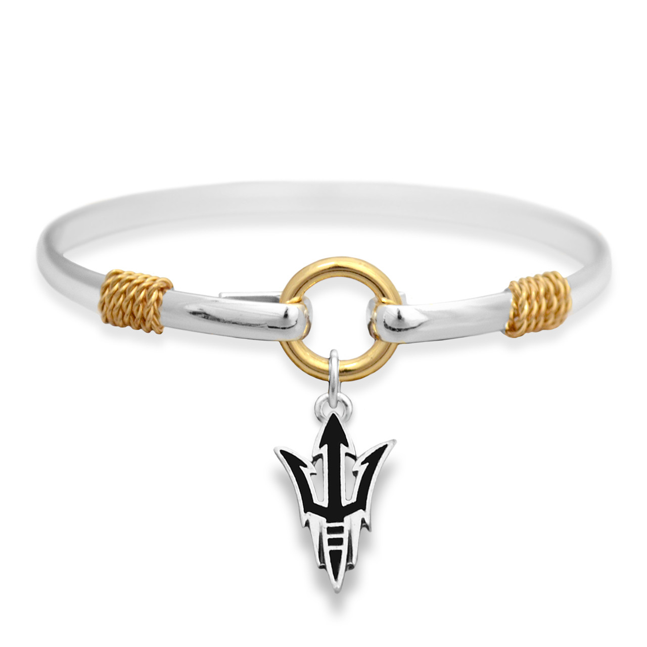 Arizona State Sun Devils Two Tone Rope Bangle Bracelet