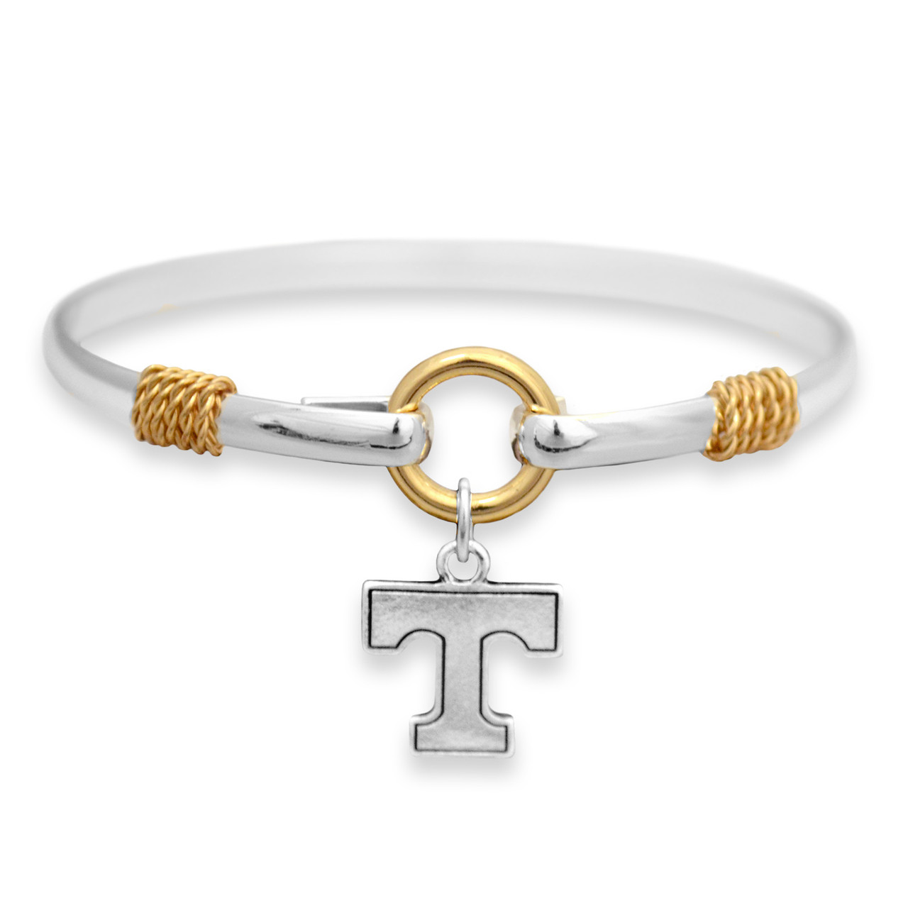 Tennessee Volunteers Two Tone Rope Bangle Bracelet