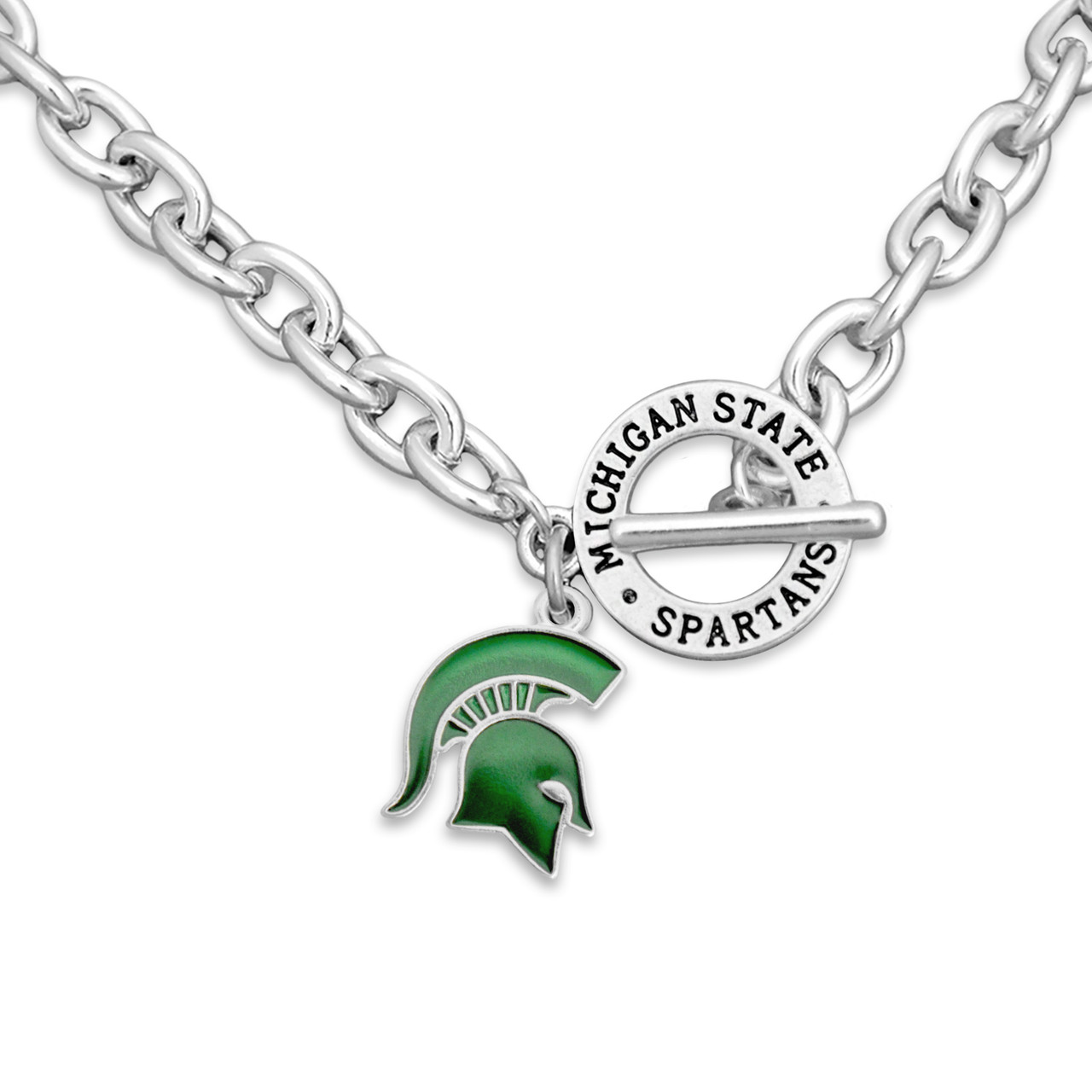 Michigan State Spartans Necklace- Audrey Toggle