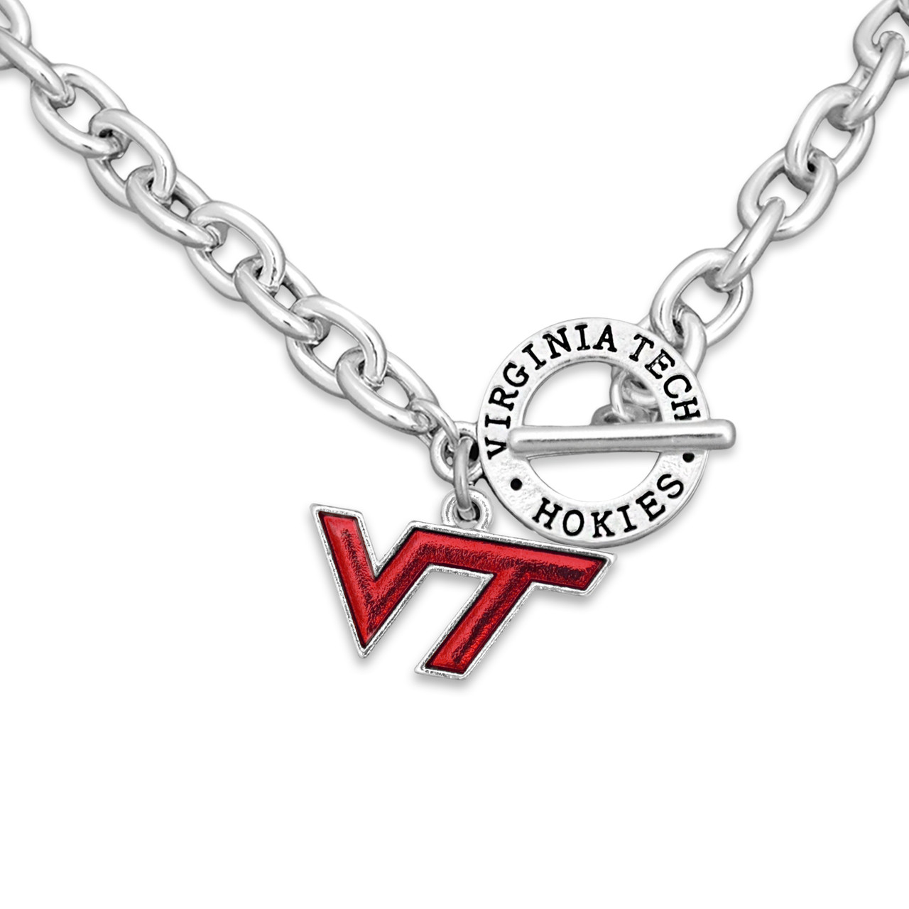 Virginia Tech Hokies Necklace- Audrey Toggle- VAT57338