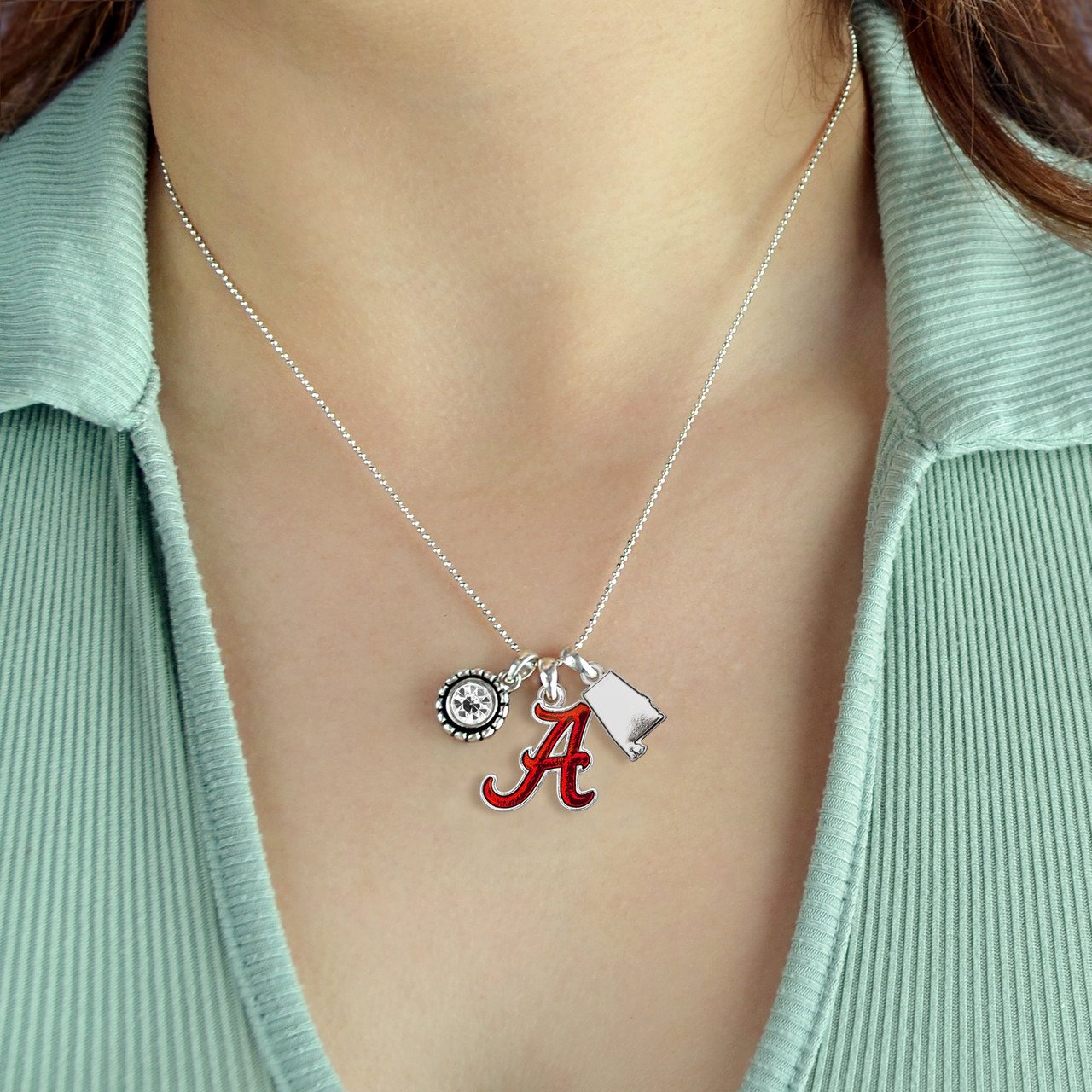 Alabama Crimson Tide Necklace- Home Sweet School