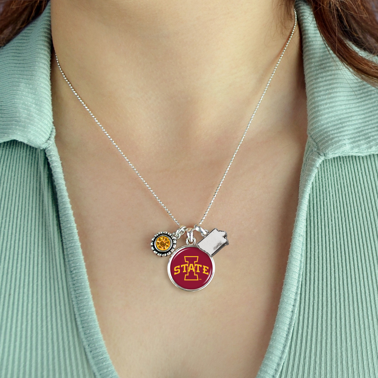 Iowa State Cyclones Necklace- Home Sweet School