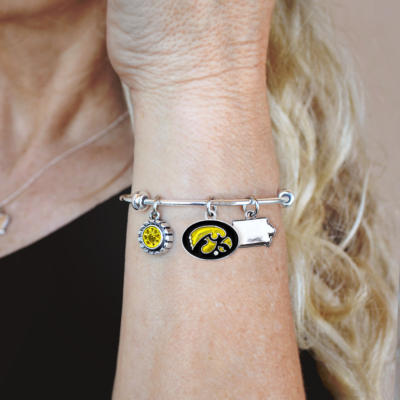 Iowa Hawkeyes Bracelet- Home Sweet School