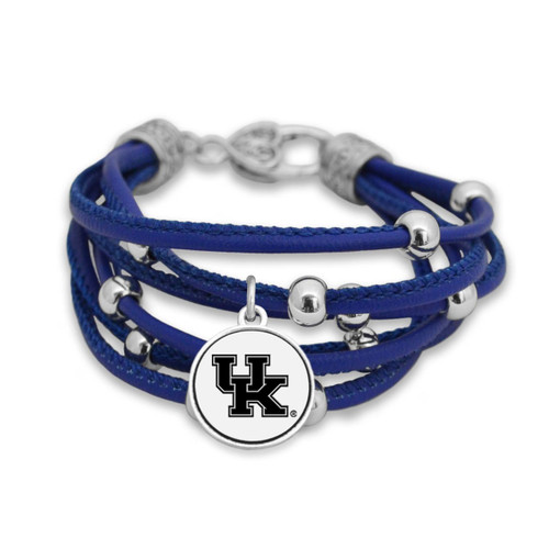 Kentucky Wildcats Lindy Leather Bracelet