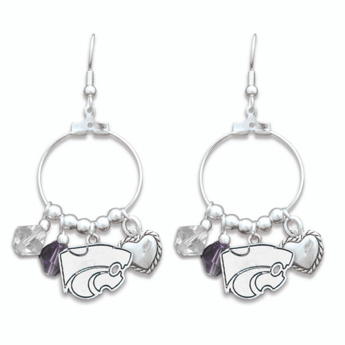 Kansas State Wildcats Haute Wire Earrings