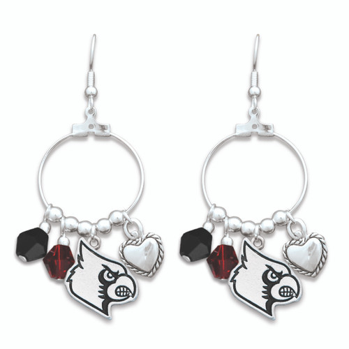 Louisville Cardinals Haute Wire Earrings