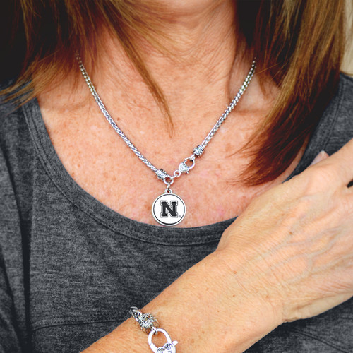 Nebraska Huskers Necklace- Silver Linings-NB57034