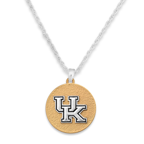 Kentucky Wildcats Two Tone Medallion Necklace