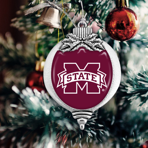 Mississippi State Bulldogs Christmas Ornament- Bulb