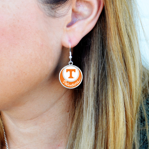 Tennessee Volunteers Earrings- Stacked Disk