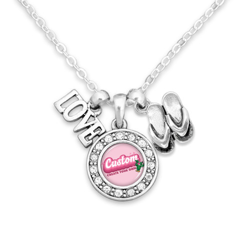 Custom Souvenir Triple Charm Necklace