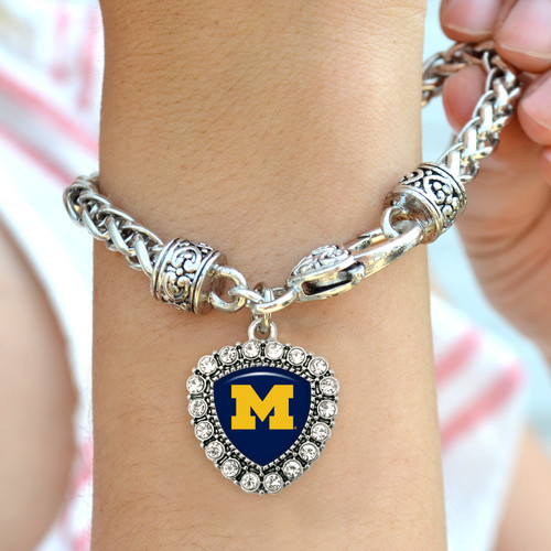 Michigan Wolverines Bracelet- Brooke