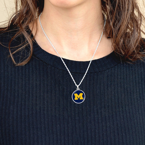 Michigan Wolverines Necklace- Leah