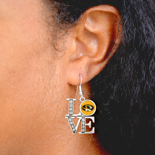 Bracelets- Missouri Tigers Earrings- LOVE