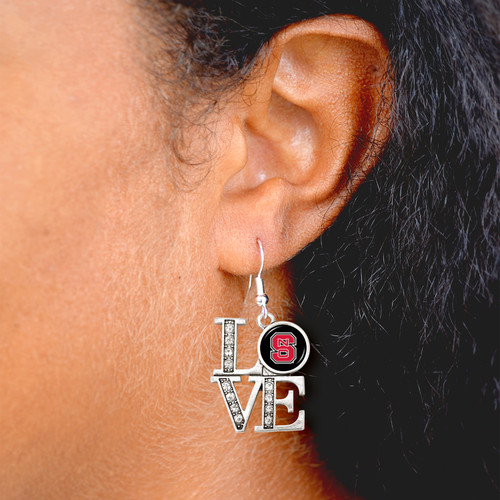 NC State Wolfpack Earrings- LOVE
