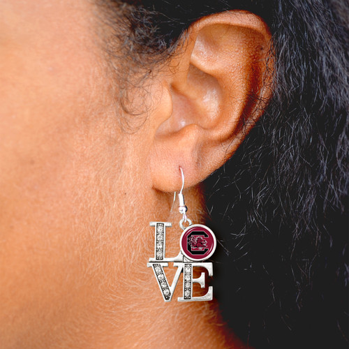 South Carolina Gamecocks Earrings- LOVE