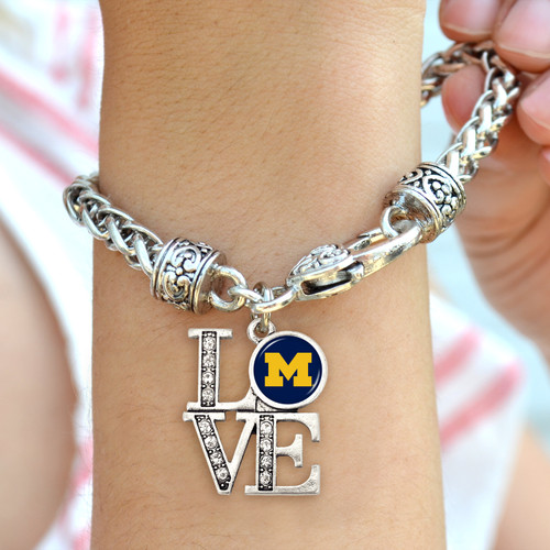 Michigan Wolverines Bracelet- LOVE