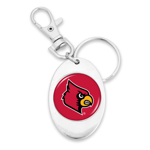 Louisville Cardinals Key Chain- Script Logo