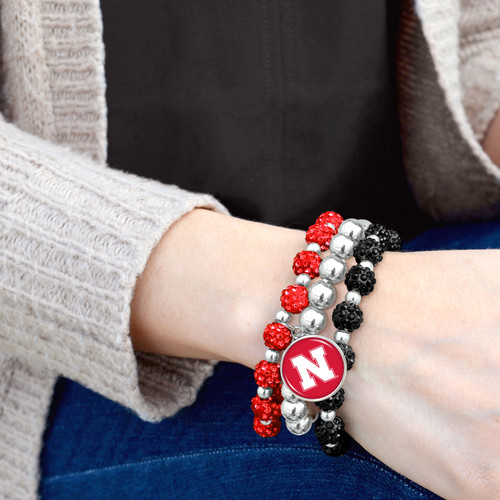 Nebraska Cornhuskers Bracelet- Amanda Stack- Sparkle