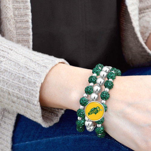 North Dakota State Bison Bracelet- Amanda Stack- Sparkle