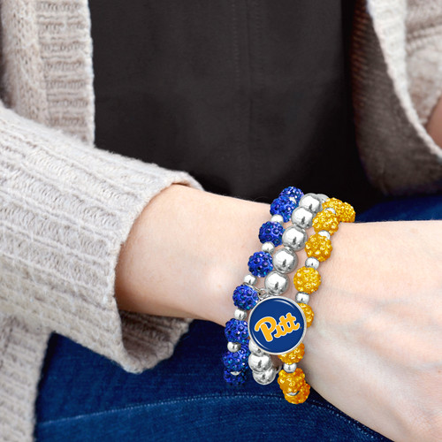 Pittsburgh Panthers Bracelet- Amanda Stack- Sparkle