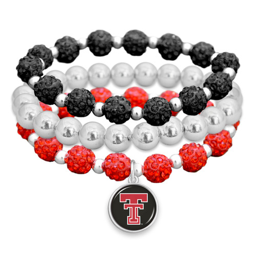 Texas Tech Raiders Bracelet- Amanda Stack- Sparkle
