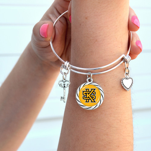 Kennesaw State Owls Bracelet- Twisted Rope