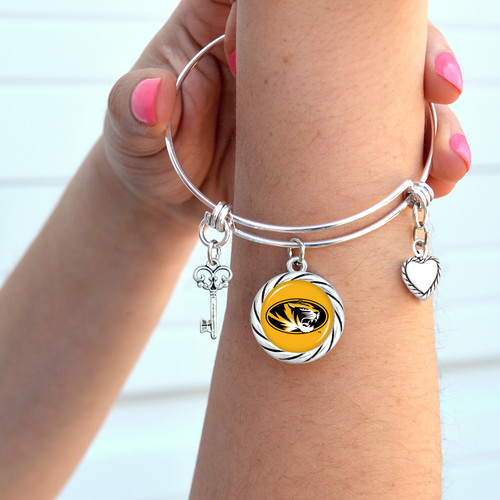 Missouri Tigers Bracelet- Twisted Rope