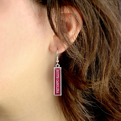 South Carolina Gamecocks Earrings- Nameplate