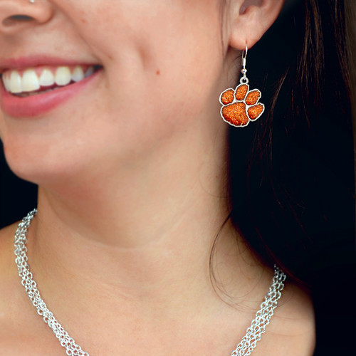 Clemson Tigers Earrings- Game Day Glitter