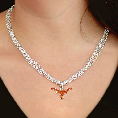 Texas Longhorns Necklace- Game Day Glitter