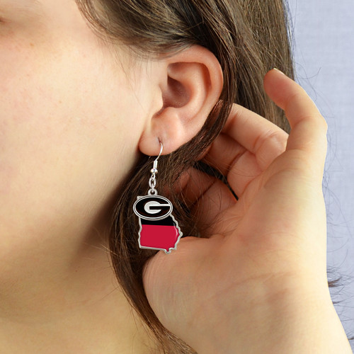 Georgia Bulldogs Earrings- Tara