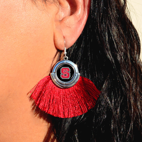 NC State Wolfpack Earrings- No Strings Attached