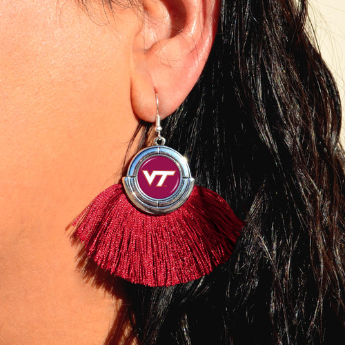 Virginia Tech Hokies Earrings- No Strings Attached