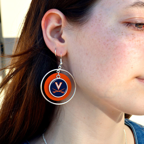 Virginia Cavaliers Earrings- Lindy